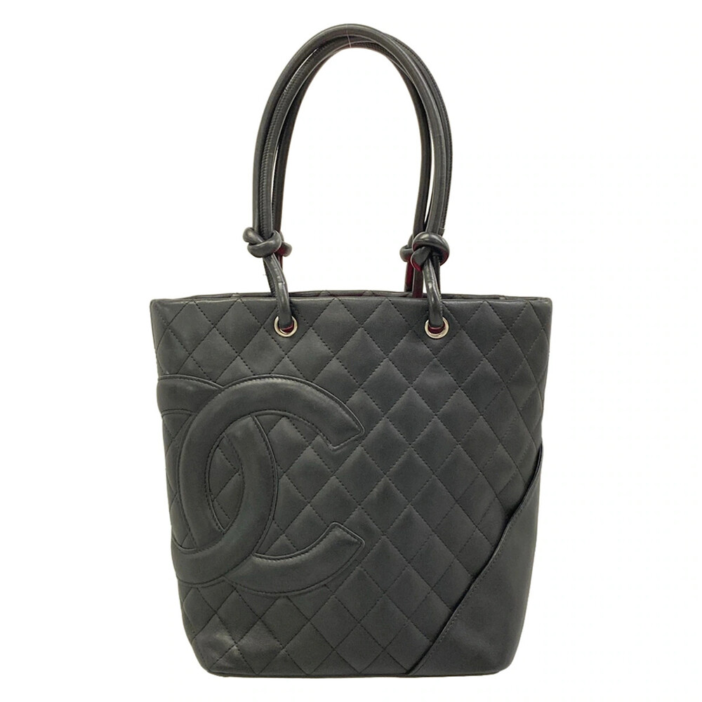Chanel Cambon Line Medium Tote Black #326069C21B